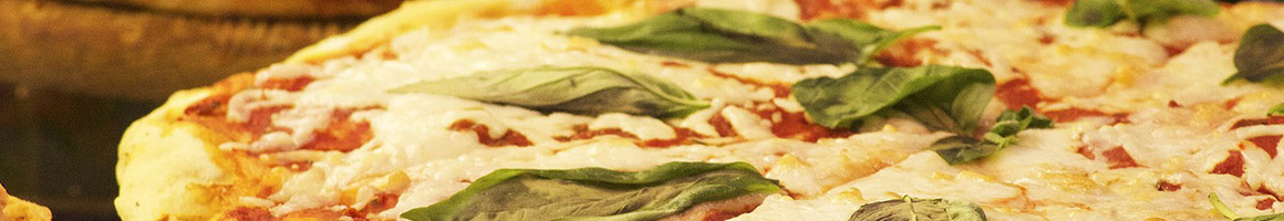 Eating Italian Pizza at Mirabellas restaurant in Saugerties, NY.